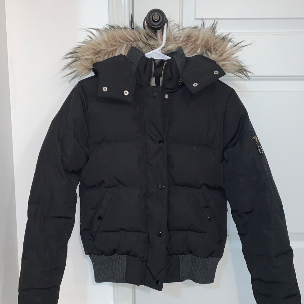 American Eagle Faux Fur Puffer Jacket